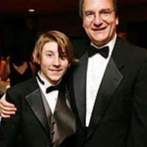 Erik Per Sullivan and his dad Fred at Oscar Night America