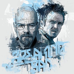 Bryan Cranston and Aaron Paul in 'Breaking Bad' by Andre Pessel