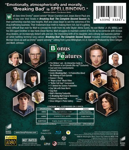 Breaking Bad - Season 2 - Blu-ray - Back