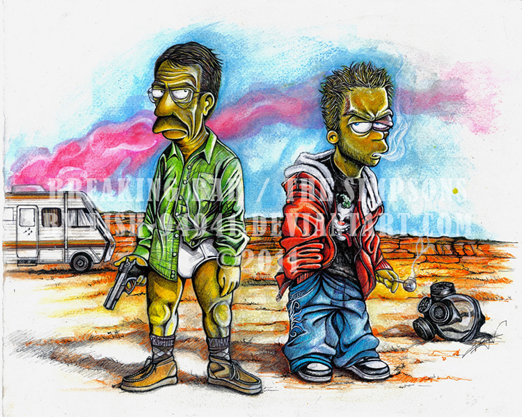 'Breaking Bad' - 'The Simpsons' mash-up by *cpn-blowfish