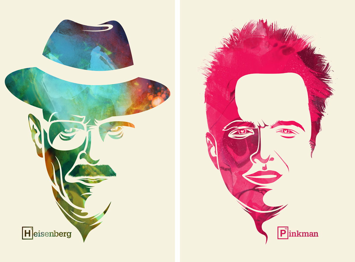 Bryan Cranston and Aaron Paul in 'Breaking Bad' by Adam Sidwell