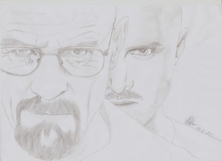 Bryan Cranston and Aaron Paul in 'Breaking Bad' by Matheus F P Alves
