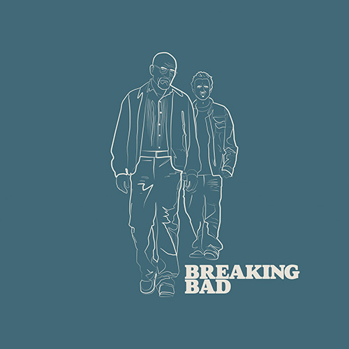 Bryan Cranston and Aaron Paul in 'Breaking Bad' by natenog