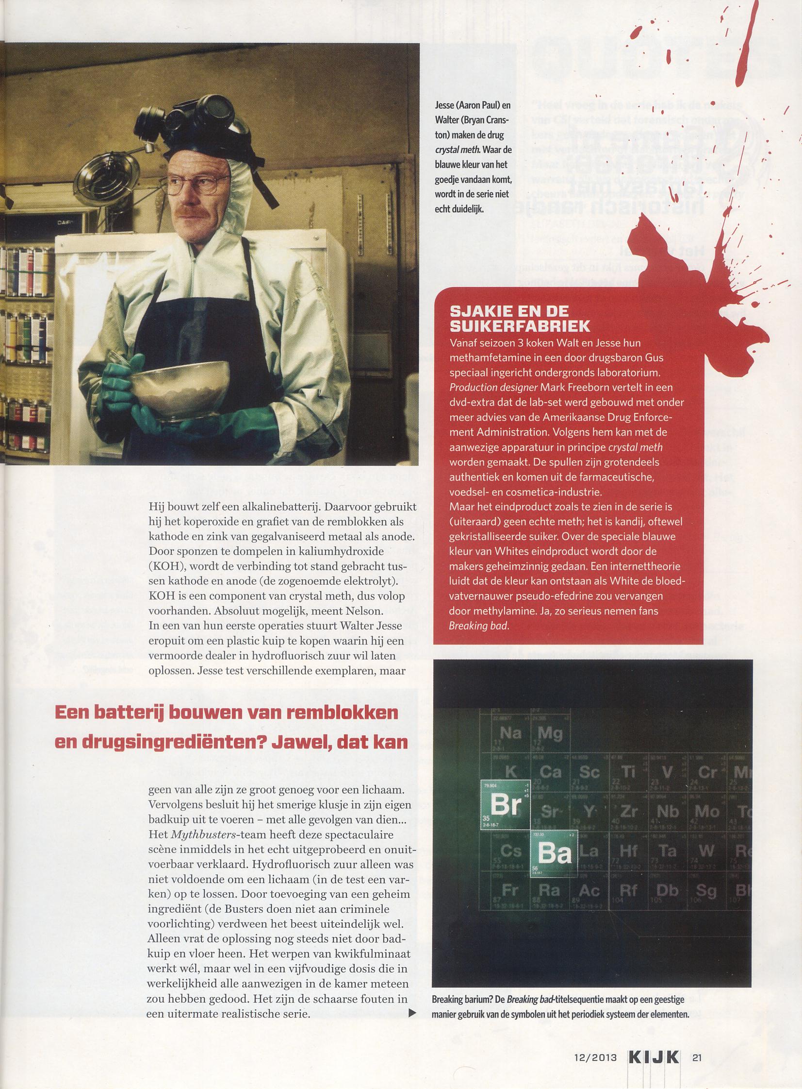 Dutch KIJK magazine, December 2013