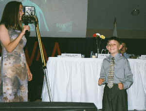 Erik at the WAVM Radio Youth Achievement Award Banquet (2001)