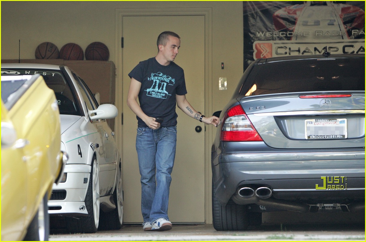 Frankie Muniz in his Garage