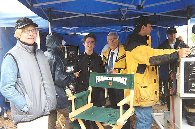 Frankie Muniz on the set of 'Agent Cody Banks' (2003)