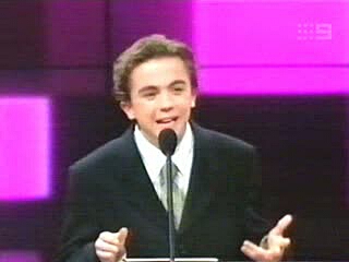 Frankie Muniz presenting the Logie Awards, April 28, 2002