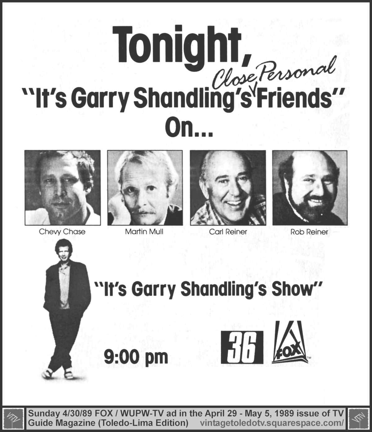 Garry Shandling, &quot;TV Guide&quot; magazine ad, April 29, 1989