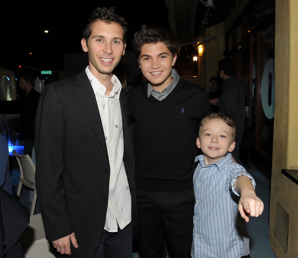 Justin Berfield, Benjamin Stockham and Matthew Levy at Fox All-Star Party