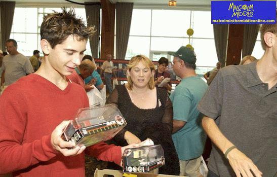 Justin Berfield snapped at Matchbox 'Ultimate Collectible', August 24, 2002
