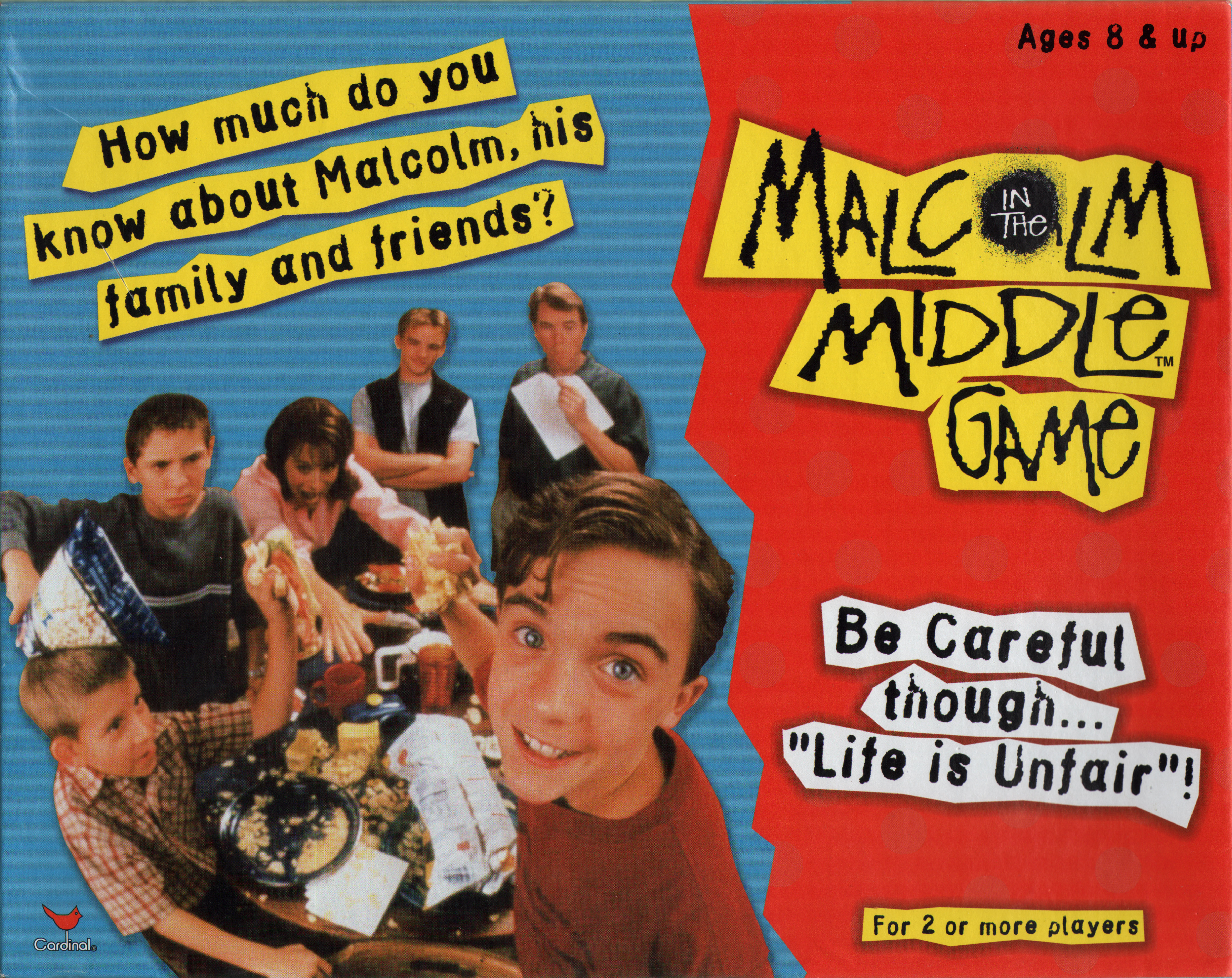 Malcolm in Middle Board Game - Front