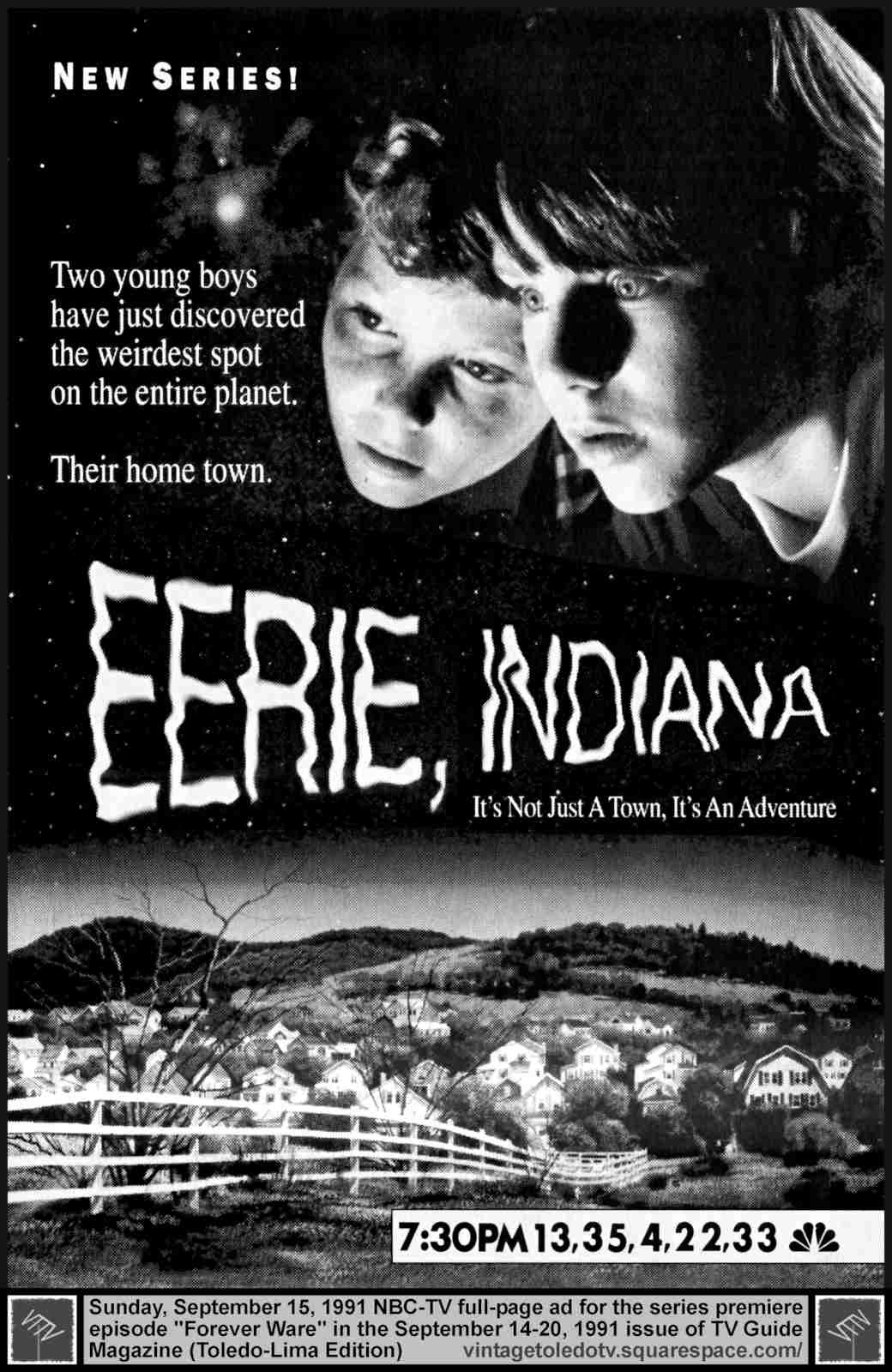&quot;Eerie, Indiana&quot;, TV Guide magazine NBC ad, September 1991