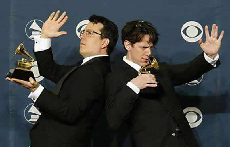 They Might Be Giants winning a Grammy Award for the 'Boss Of Me' song.