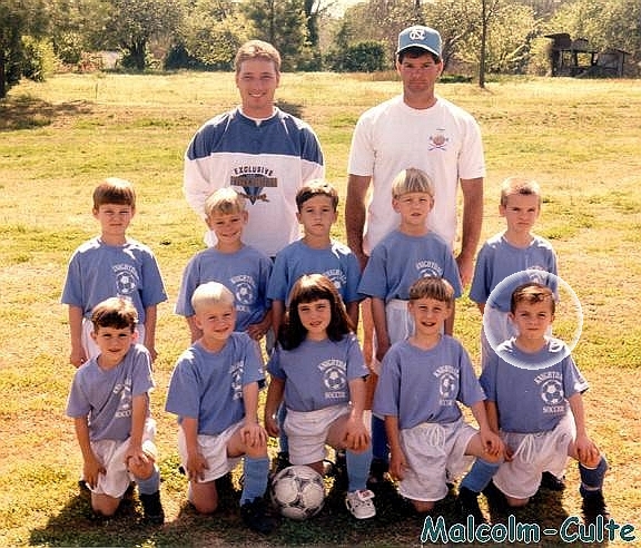 Little Frankie Muniz playing soccer