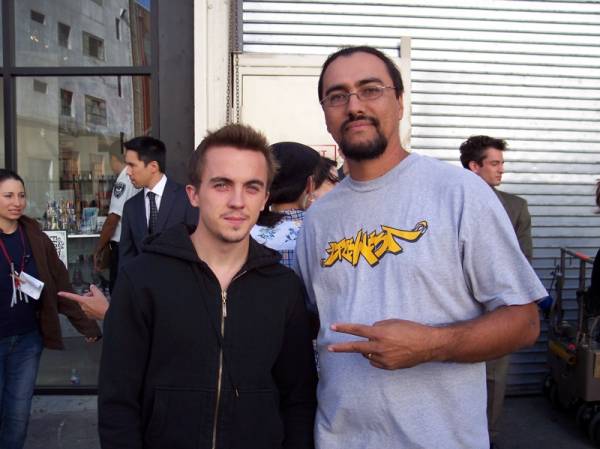 Frankie Muniz on Set of Criminal Minds