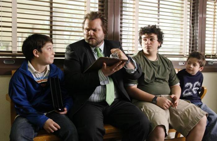 Frank Dolce, Tyler Labine, Troy Gentile & Davis Cleveland.