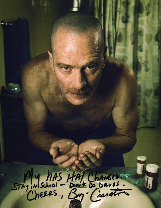 Bryan Cranston Breaking Bad Signed